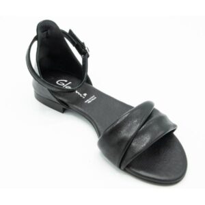 Sandalo donna in pelle nero Diva - immagine 4