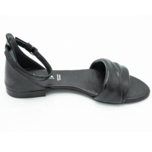 Sandalo donna in pelle nero Diva - immagine 5