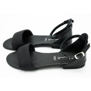 Sandalo donna in cuoio con fascia nera Dalila - immagine 7
