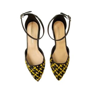 Ballerine in ecopelle nera con intreccio Spring Time - immagine 3