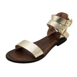 Sandali oro da donna con cinturino Nueva Gerona - immagine 1