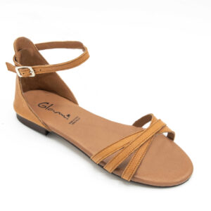 Sandalo donna in cuoio cumino Mary - immagine 1