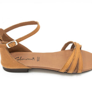Sandalo donna in cuoio cumino Mary - immagine 2